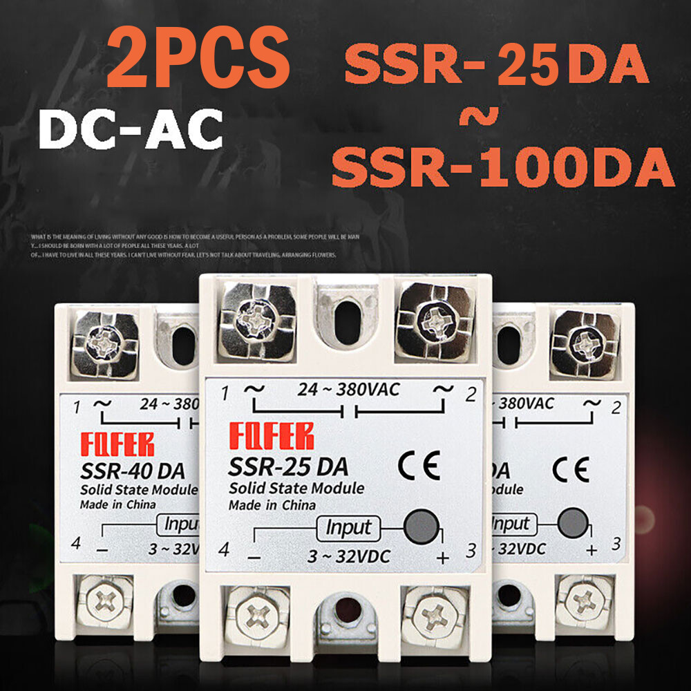 Solid State Relay Module SSR-25/40/60/80/100DA DC-AC High voltage Single-phase #