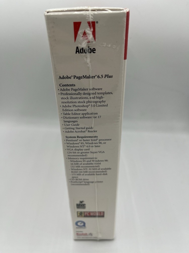 Adobe PageMaker 6.5 Plus Windows Upgrade Professional Page Layout Software NEW