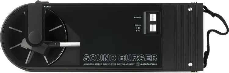 Audio-Technica Sound Burger Portable Bluetooth Turntable - Black