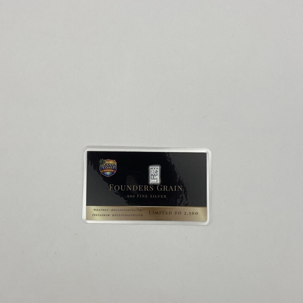 999 Fine Silver 1 Grain Card