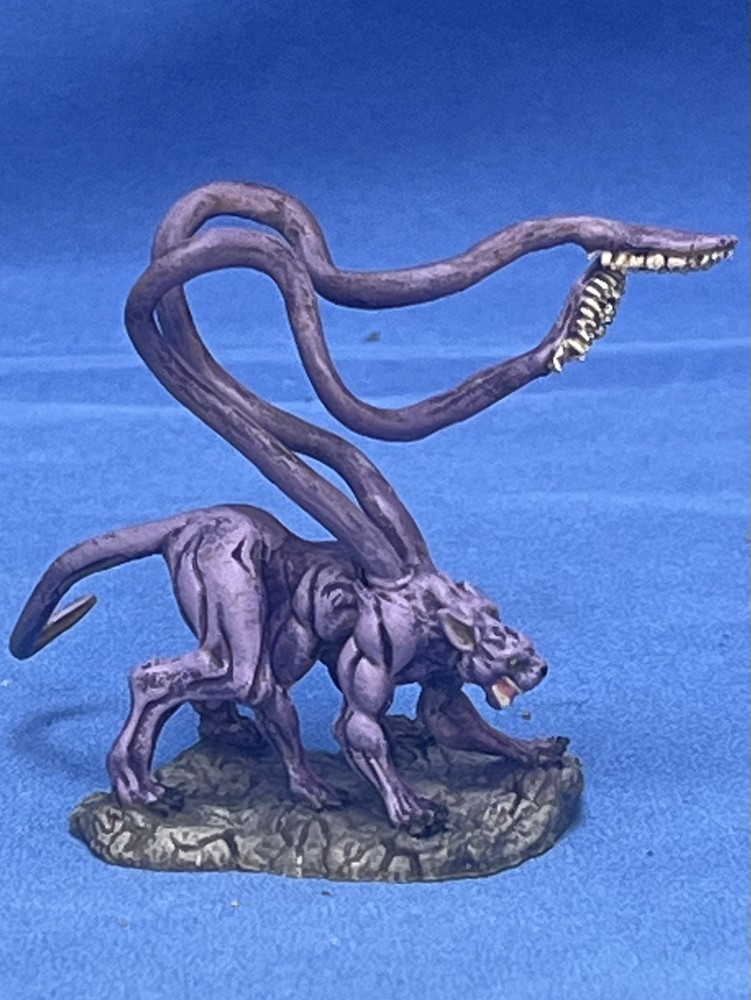 Hand-painted Displacer Beast Miniature For D&D/Pathfinder
