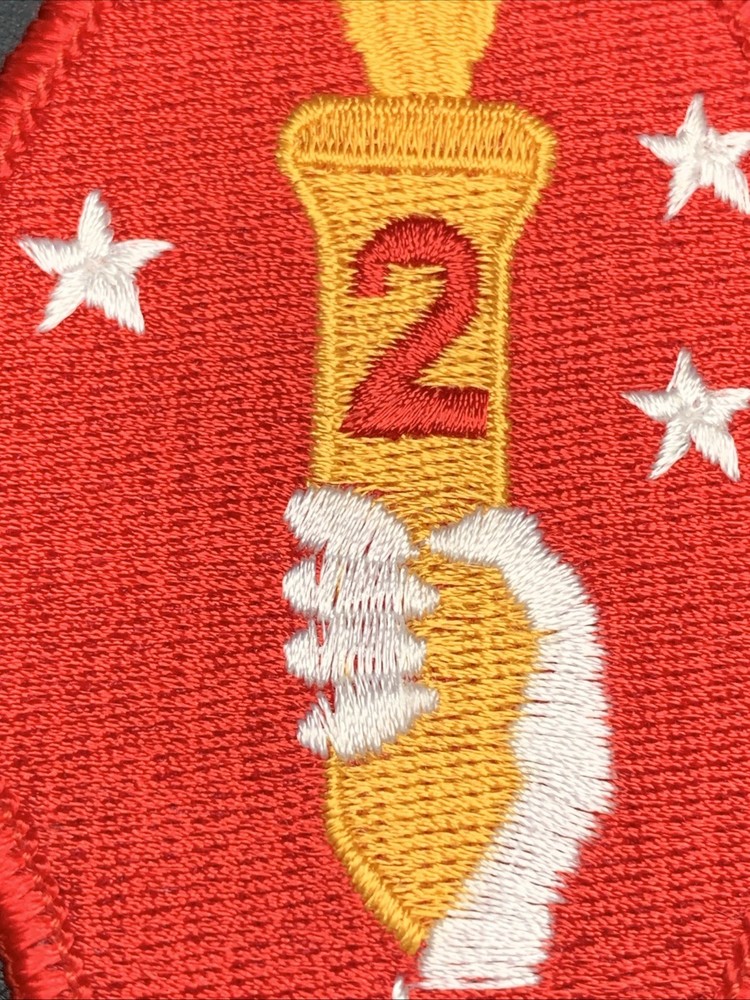 USMC U.S. MARINE CORPS SHOULDER PATCH: SECOND DIVISION - COLOR