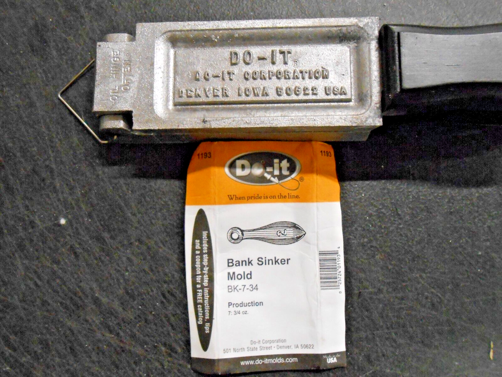 1193 Do-It Bank Sinker Mold 3/4 oz
