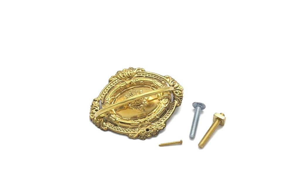 Single Post Drawer Pull Sheraton Pull Furniture Drawer Pull Cabinet Pull Brass
