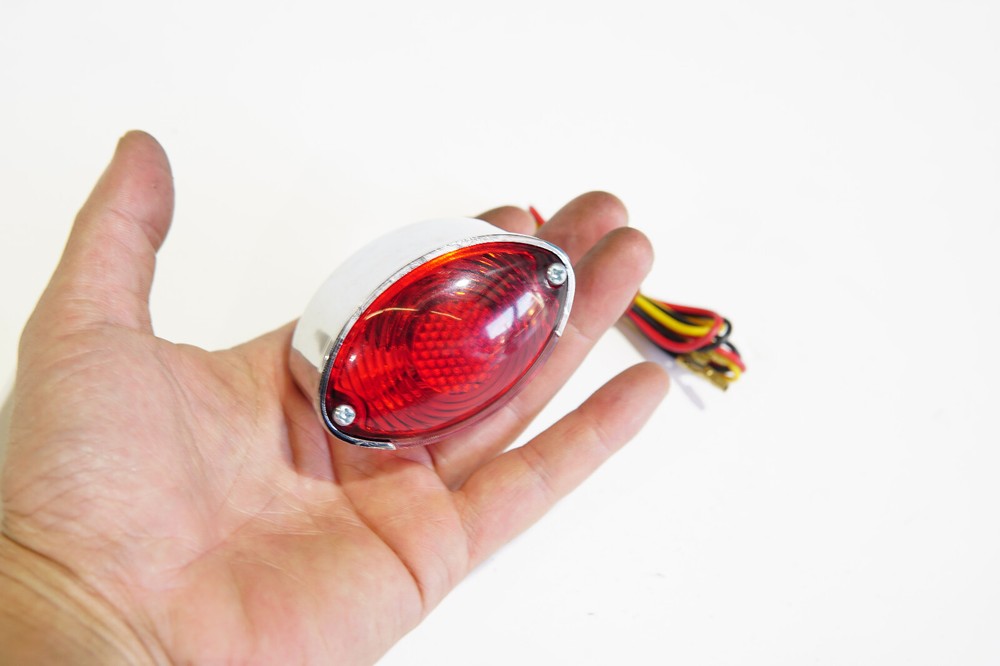 Mini Cateye Taillight Chrome