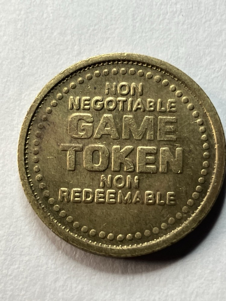 Vintage Gamescape Arcade Token Brass #ud5