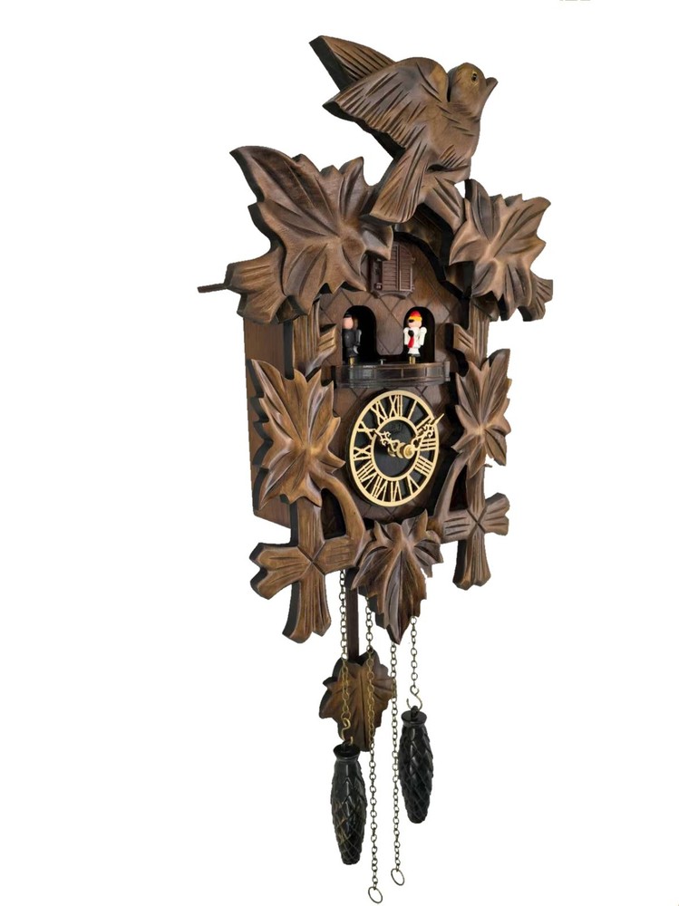 Traditional Black Forest Cuckoo Clock Handcrafted Quartz Musical German Design