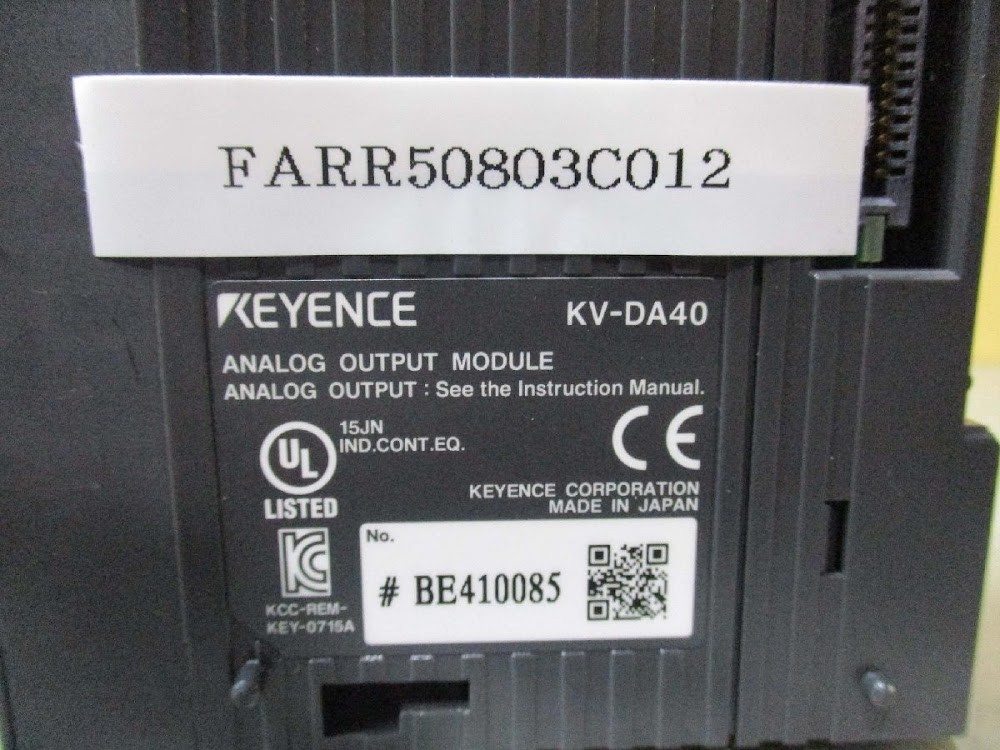 KEYENCE KV-DA40 PLC Analog Output Module USED