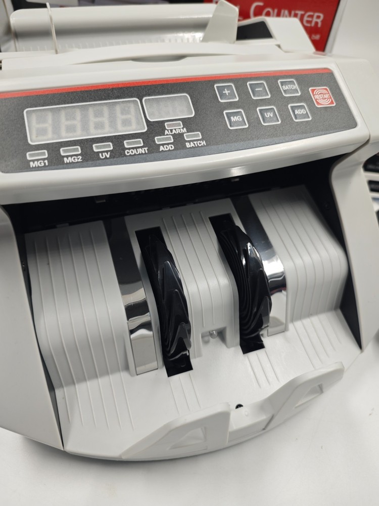 Money Counter Bill Counting Machine UV MG Detection LED Display
