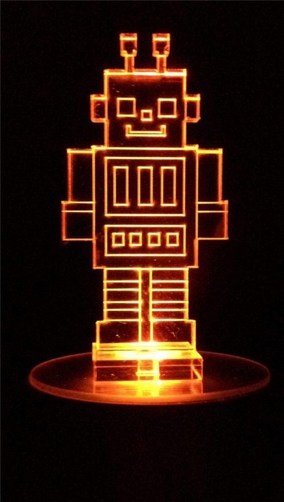 Robot Flashing Night Light - Small Novelty Gift for Kids