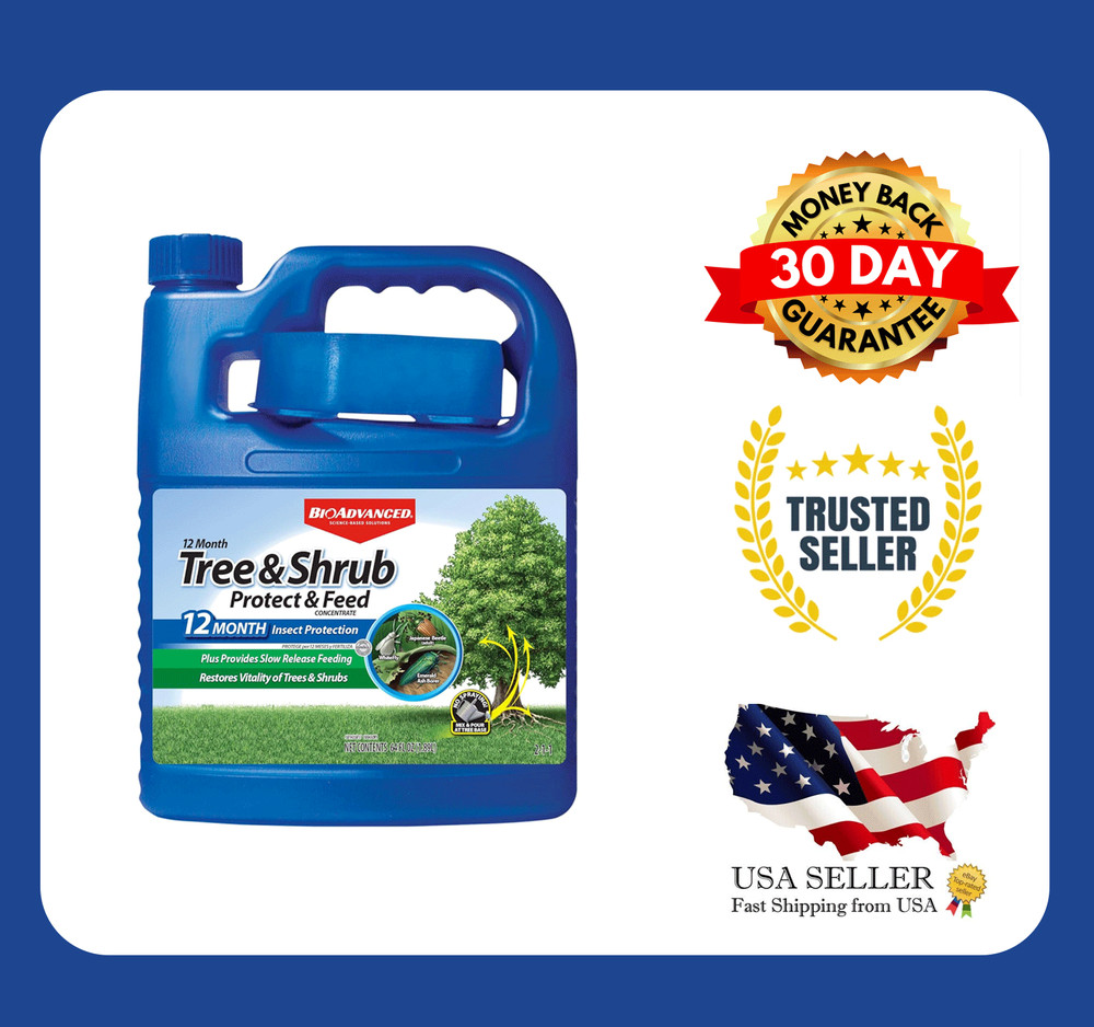 BioAdvanced 2-in-1 Tree and Shrub Protect & Feed Concentrate – 64 Ounce