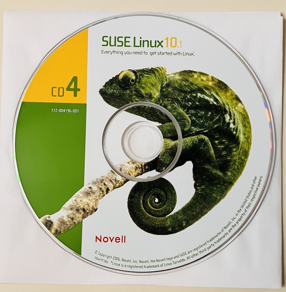 SUSE Linux 10.1 Strong Encryption Box Set 7-Disc CD/DVD + Manual Novell Complete