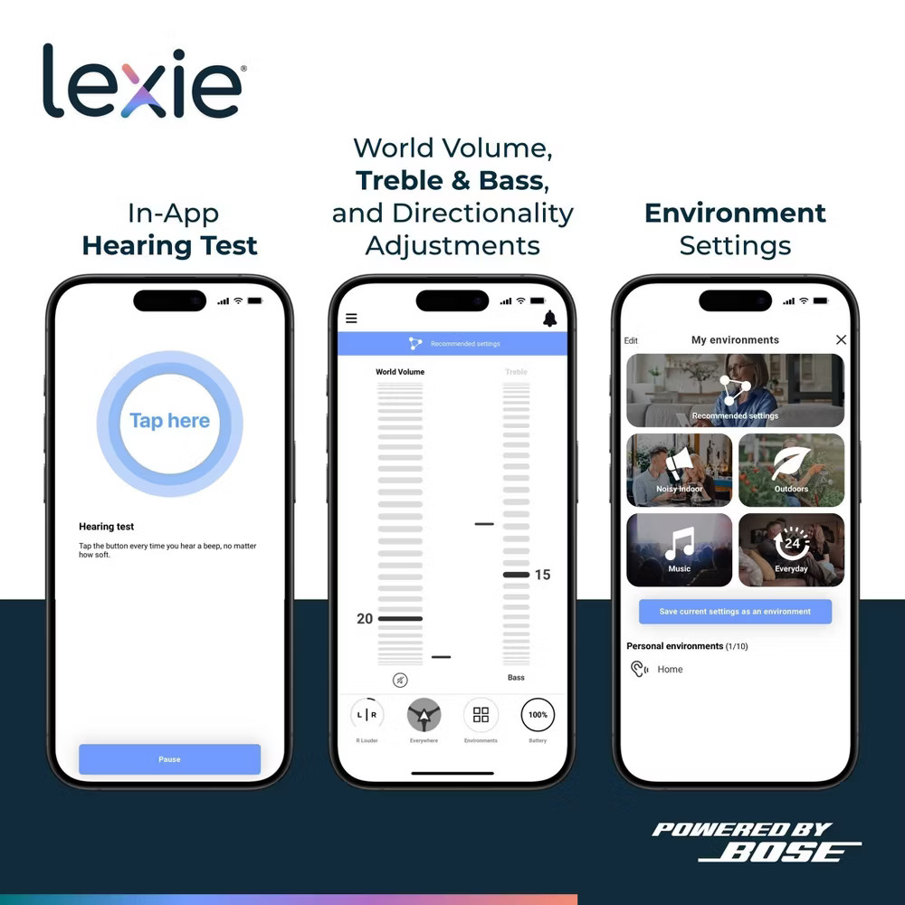 Lexie B2 Plus OTC Hearing Aids Powered by Bose