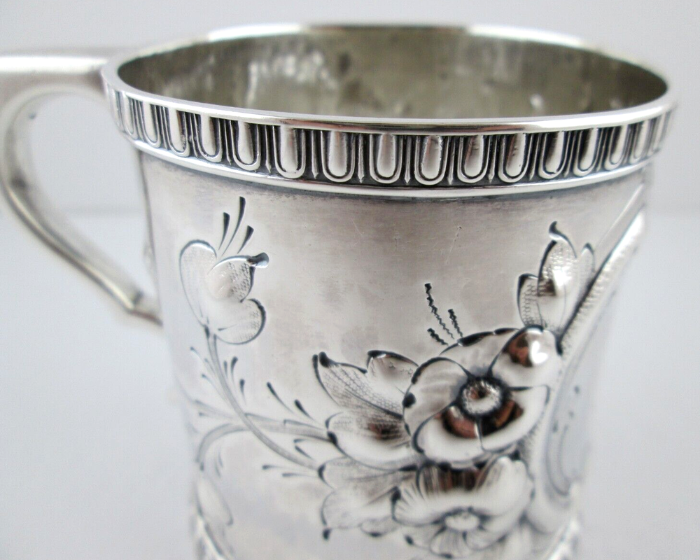 Gale & Willis Sterling Silver Cup Egg & Dart Base Rim 1859