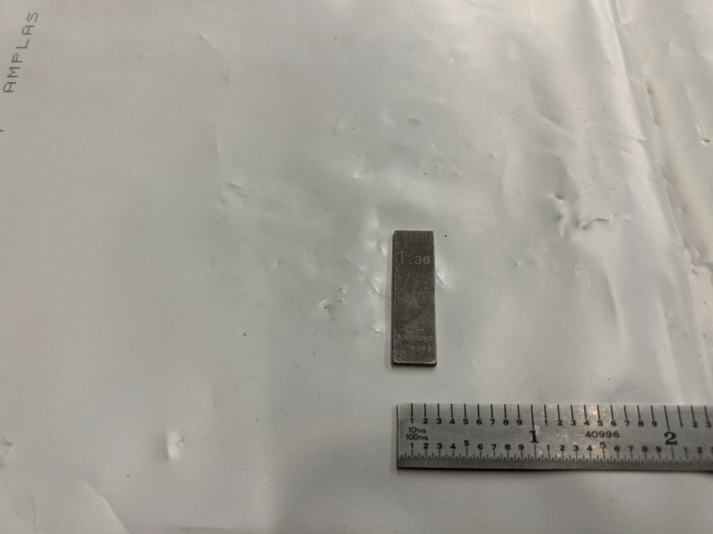 1.36mm Mitutoyo Steel Rectangular Gauge Gage Block