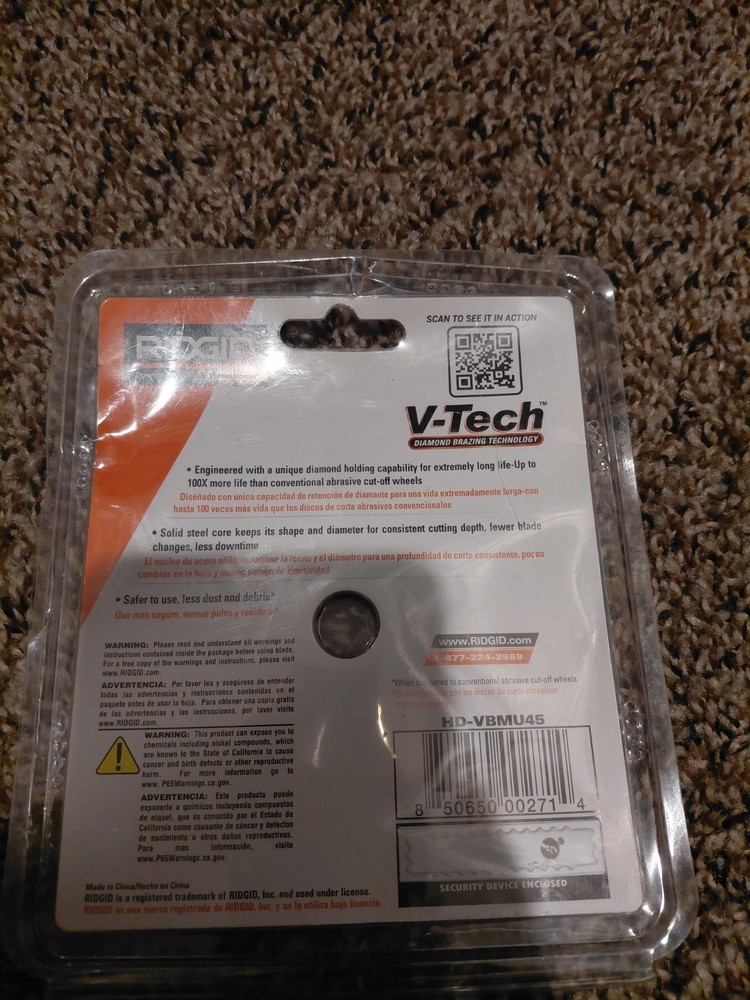 Ridgid 4.5 In. Diamond Multi-Cutting Blade