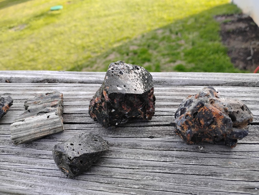 northern Virginia iron slag and ore chunks