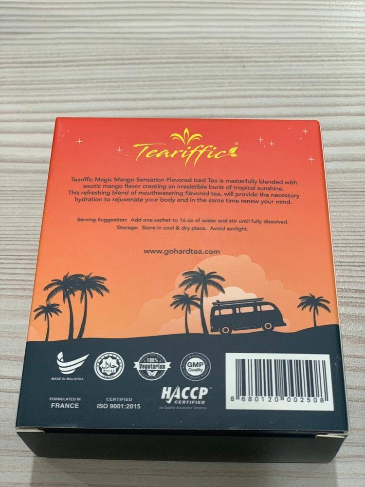 4 Box Teariffic Magic Mango Tea Boost Energy Endurance Stamina
