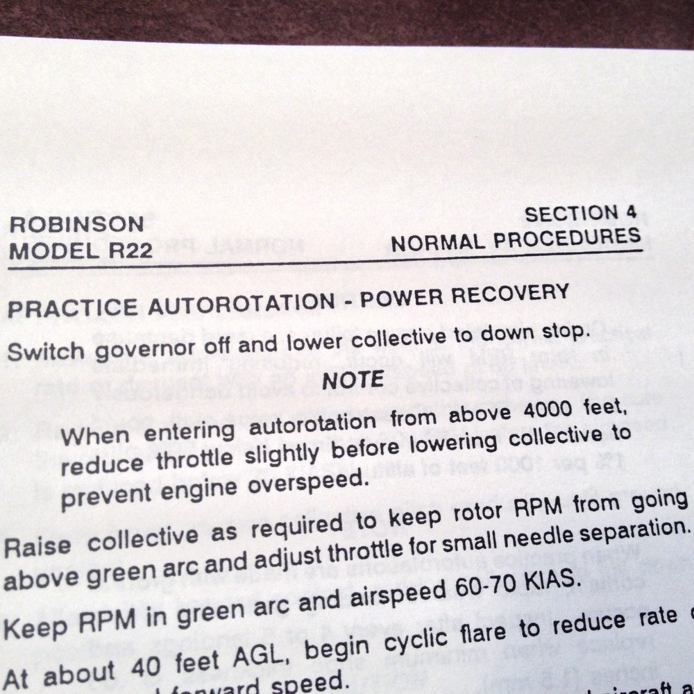 Robinson R-22 Helicopter Pilot's Information Manual