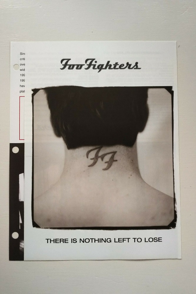 rare FOO FIGHTERS 2-panel promo mini poster/one-sheet (1999) Dave Grohl Nirvana