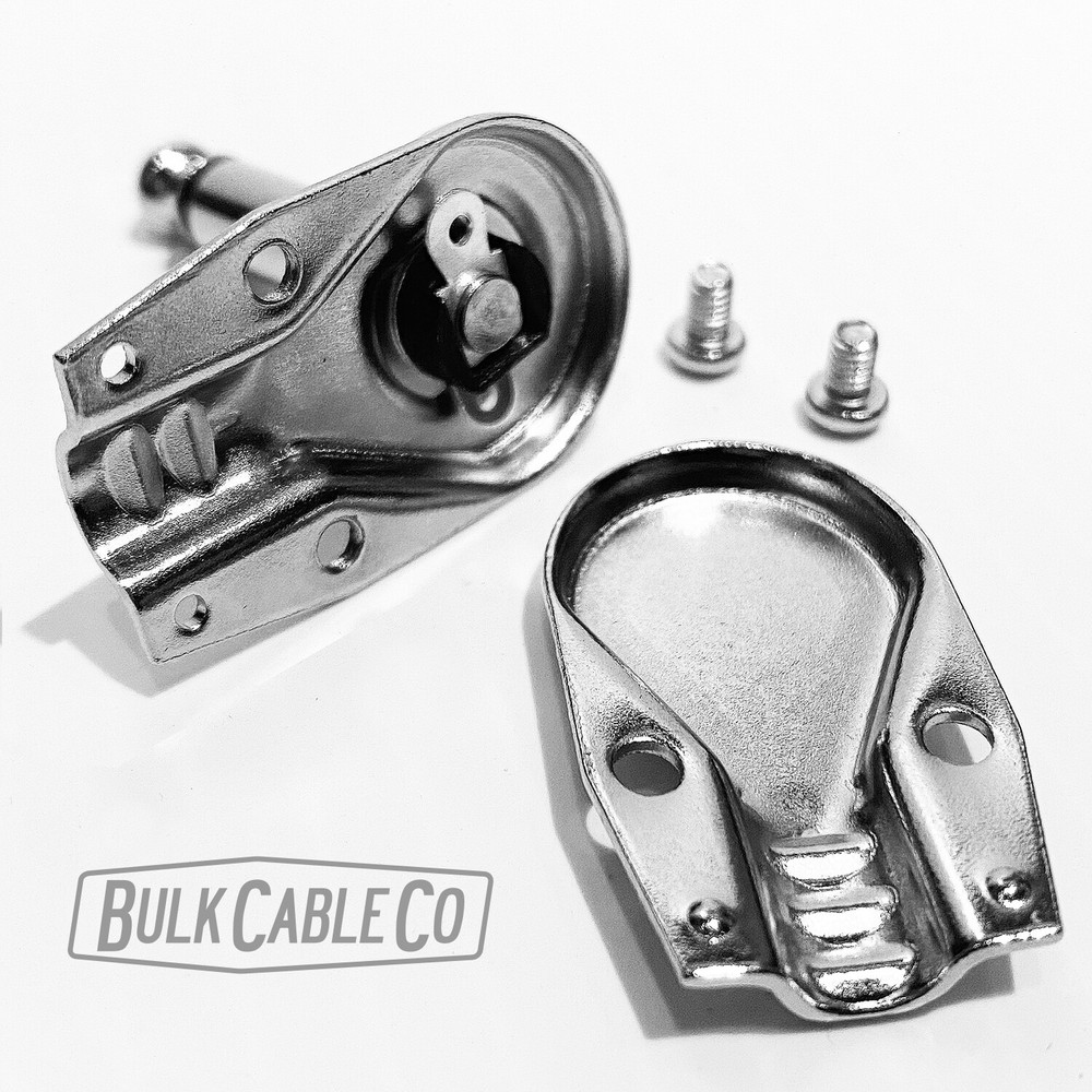 1 Pack - 1/4" Right Angle Pancake Connector Set - Flat Patch Jack - Cable Plug