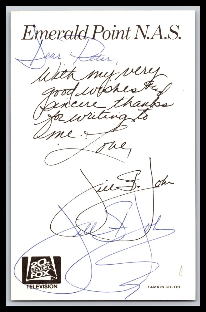 Jill St.John - Actress - 4x6 Post Card - Signed | Autograph (c)