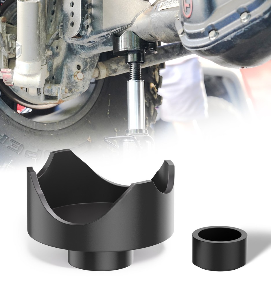 2-IN-1 Black Hydraulic Jack Axle Adapter Lifting Saddle for 4-12-Ton Bottle Jack