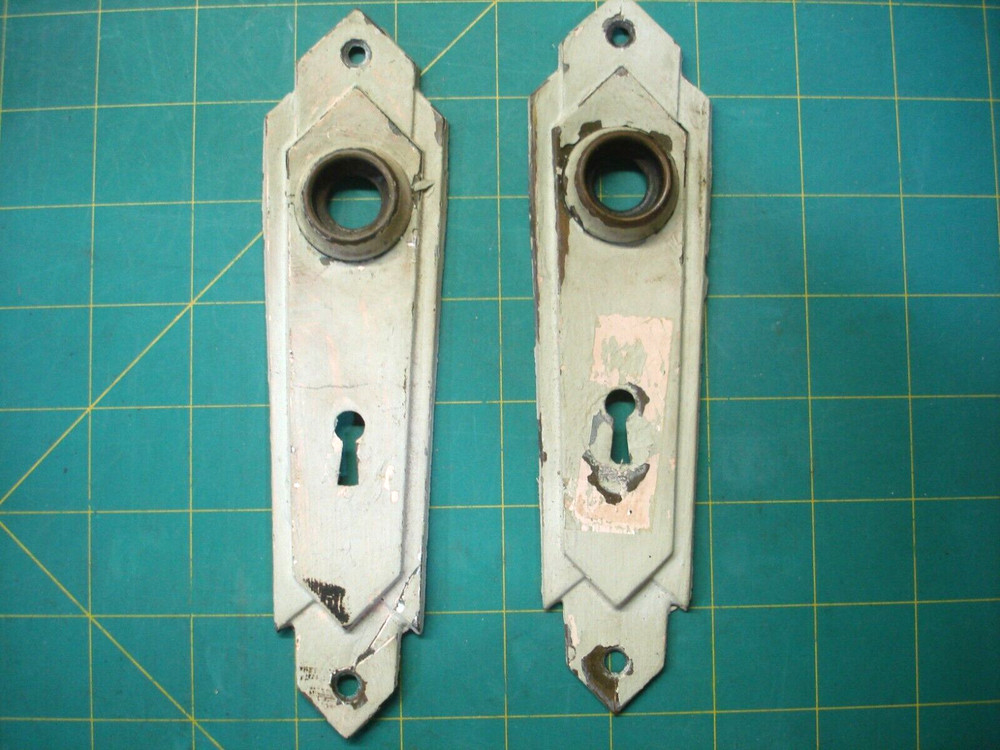 TRUE VINTAGE ALL BRASS MORTISE AND FACEPLATES