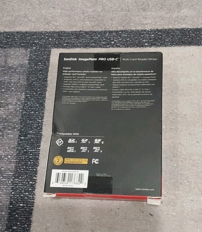 SanDisk, Multi-Card Reader DDR200, Image Mate Pro, USB-C