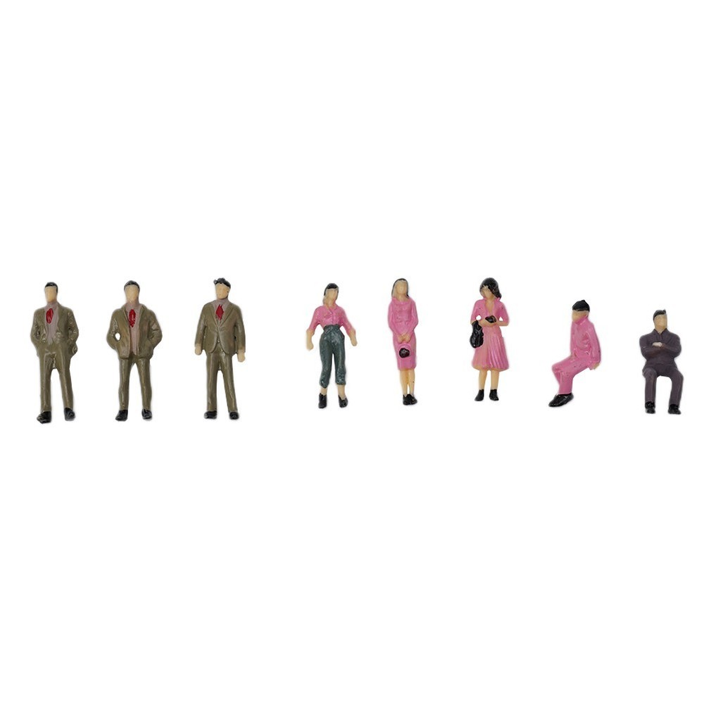 Useful Sand Table Painted Figures Model ABS Beautiful Multicolor People