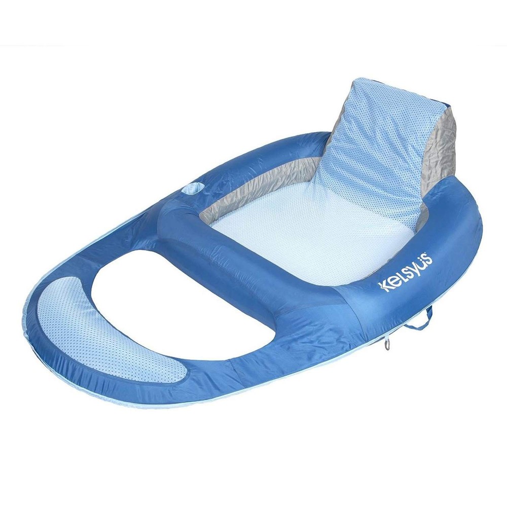 Spring Float Pool Lounger Chair - Lightweight, Easy-Inflate, Comfortable Design