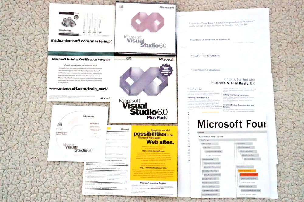 Microsoft Visual Studio Professional 6.0 VS 6 FULL VERSION BASIC WIN 95 ~ 11 #1