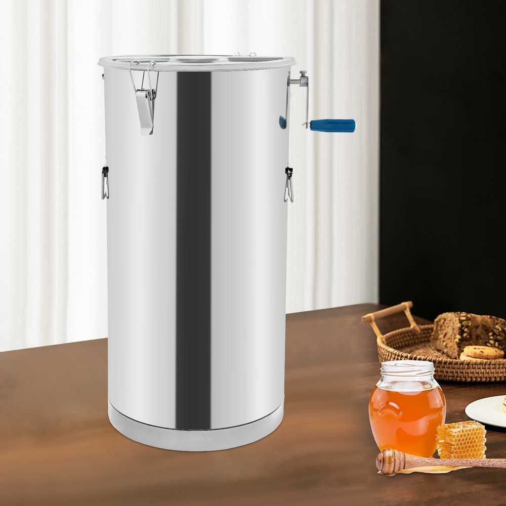Manual Honey Extractor 2 Frame Beekeeping Honeycomb Spinner Stainless Steel