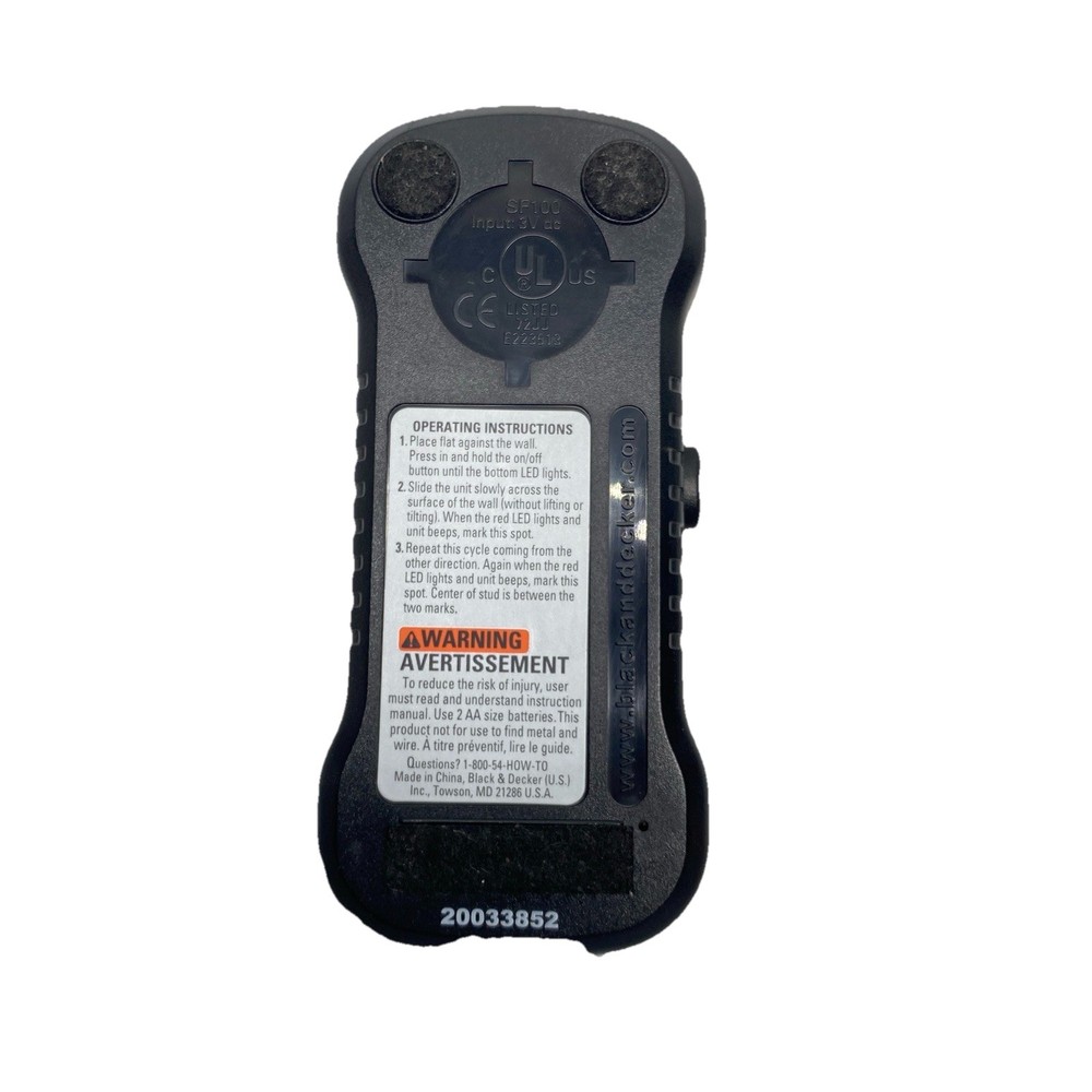 Black And Decker Stud Sensor SF100 Tested Works Great. Pre-owned