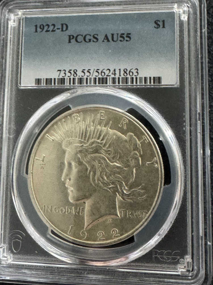 peace silver dollar 1922 D Peace Dollar