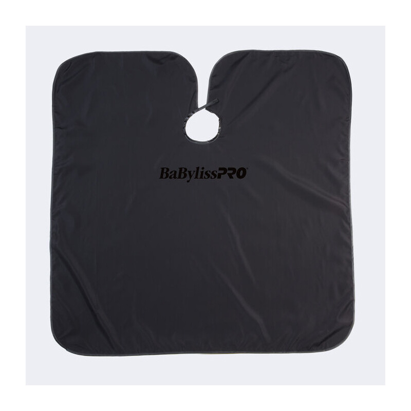 BabylissPRO Hair Cutting Styling Cape Snap Closure Polyester Matte Black