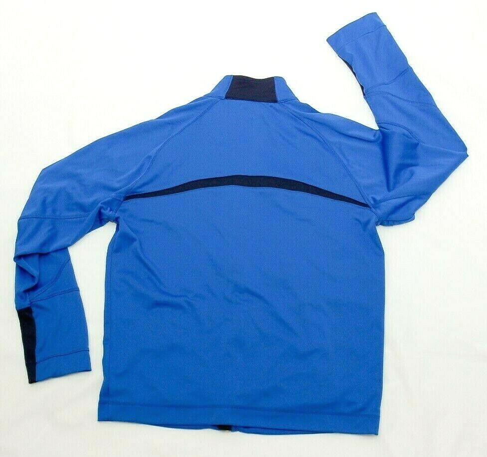 Reebok men's active jacket blue size M full zipper long sleeve polyester
