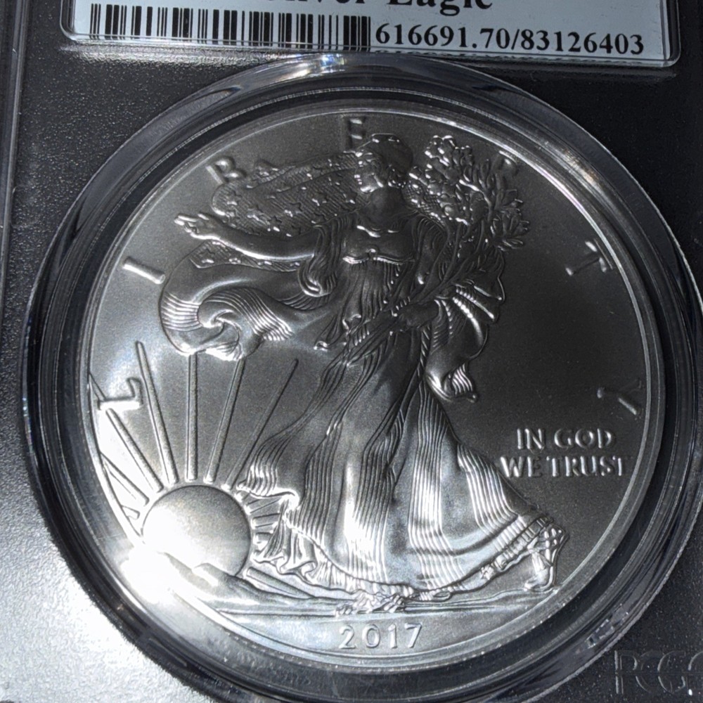 2017 PCGS MS70 American Silver Eagle First Strike Graded & Fast Shipping!!!