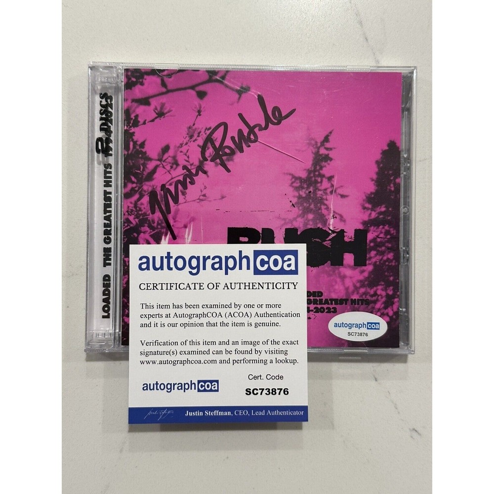 BUSH - AUTOGRAPHED "LOADED GREATEST HITS" SIGNED BOOKLET COA ACOA