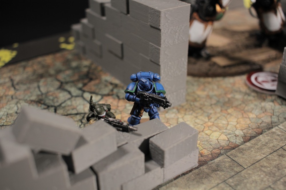 Modular Corner Walls, 40k, D&D, wargaming terrain