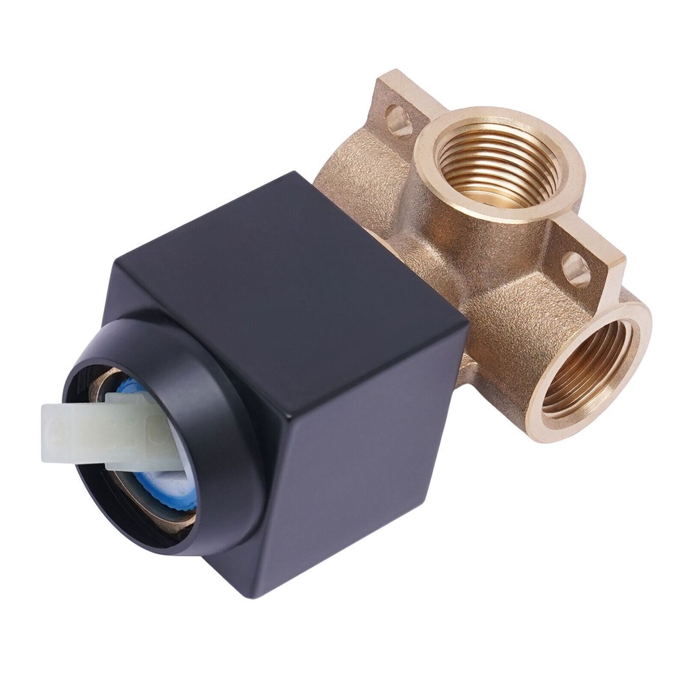 Single-function Shower Mixing Valve Wall Mount Black Shower Handle Valve Kit