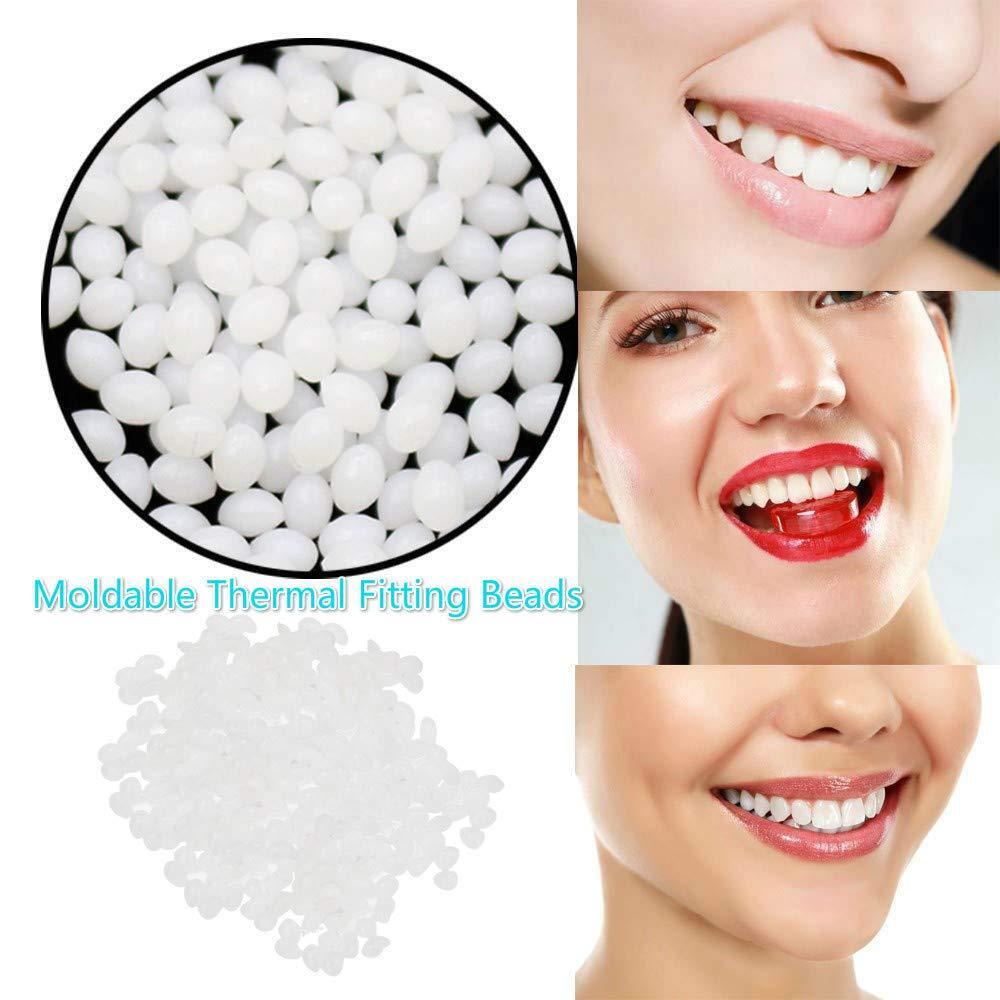 2PCS Tooth Repair Beads Granules,Temporary Moldable Dental Pellets, False Teeth