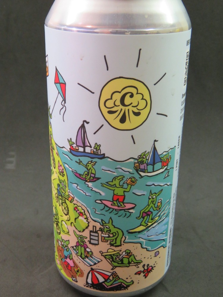 Craft BEER Empty Can ~ CLOUDBURST Brewing Froth Goblin Helles ~ Seattle, WA