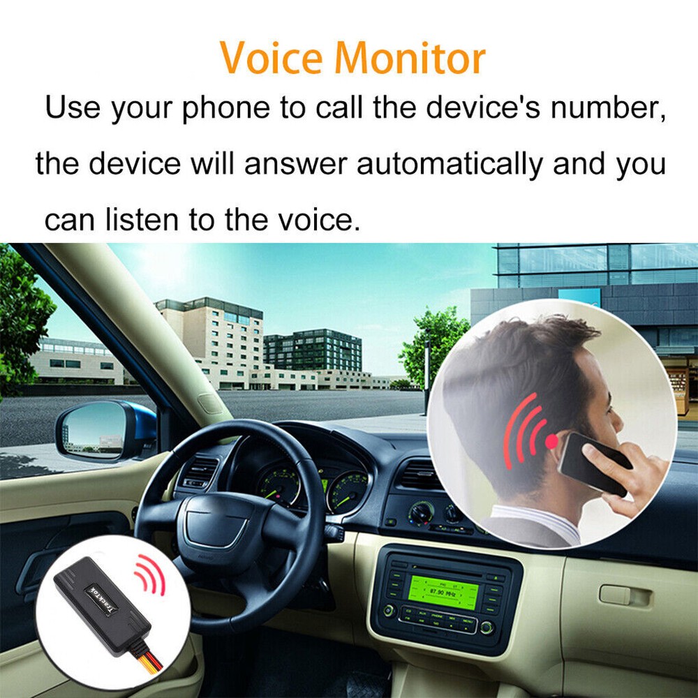 4G Car GPS Tracker Real-time Tracking Locator Device Remote Control Anti Theft