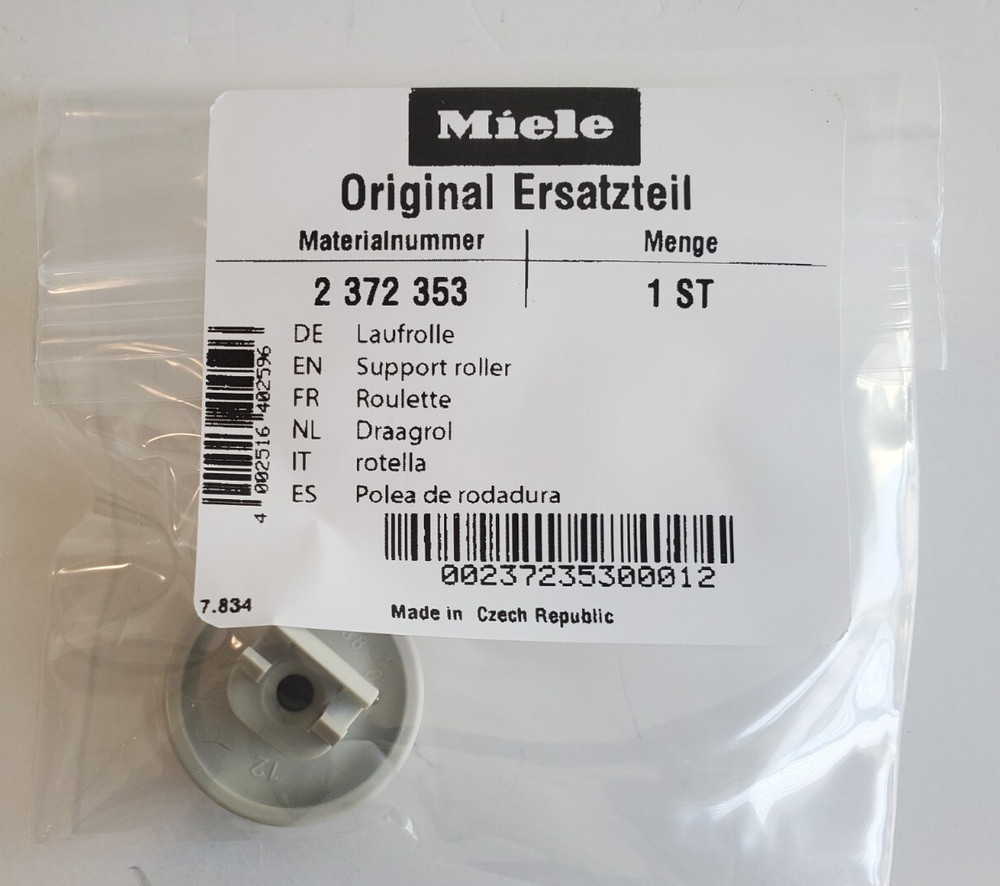 Miele Dishwasher Support Roller - Spare Part # 2372353