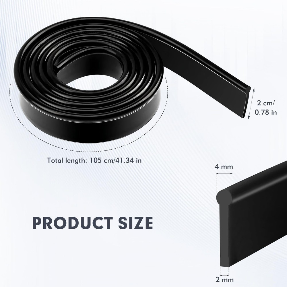 CdbC 41 Inch Squeegee Rubber Replacement, Replacement Black