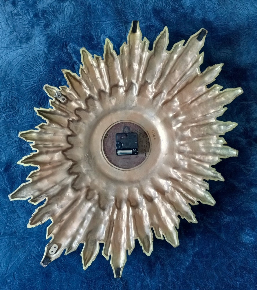 MCM Gold Starburst Clock ~ Welby-Style
