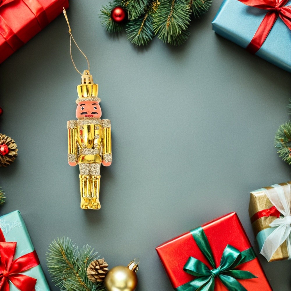 6 Pcs Nutcracker Hanging Holiday Decorations Miniature Figurines