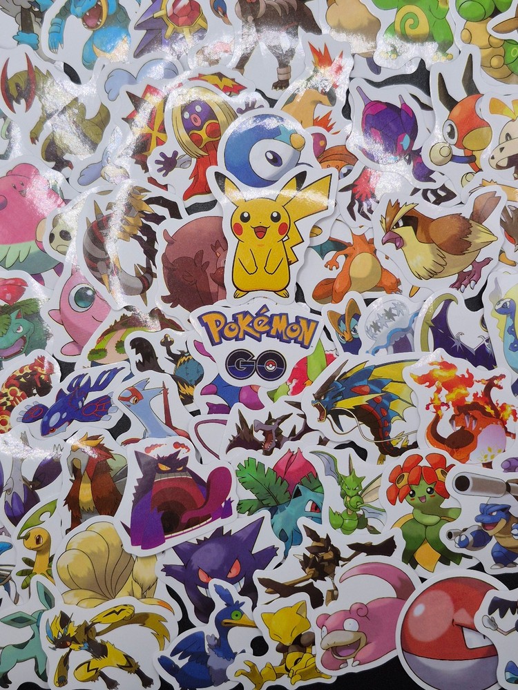 Pokemon Stickers 500 Pack Master Bundle Decal Sticker Lot Bulk With Duplicates