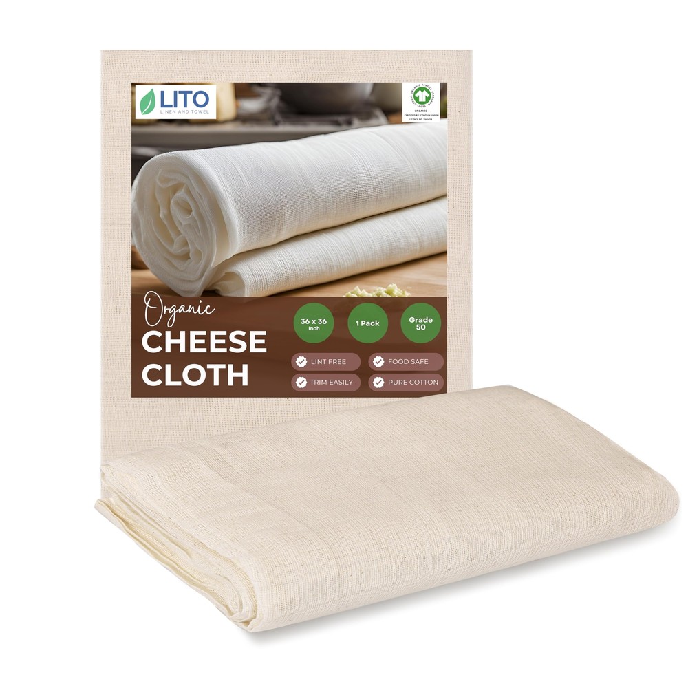 Cheesecloth | Nut Milk Bag Fine Mesh Filter Reusable Straining| Grade 50 1 Sq...
